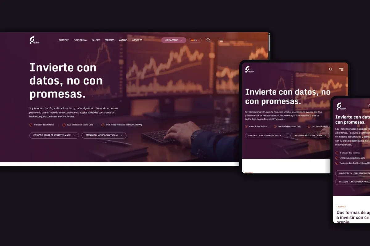 Desarrollo Web para Traders y Educadores Financieros