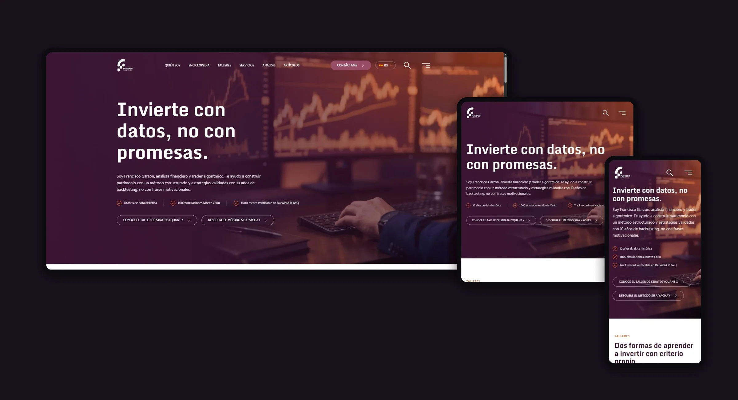 Desarrollo Web para Traders y Educadores Financieros